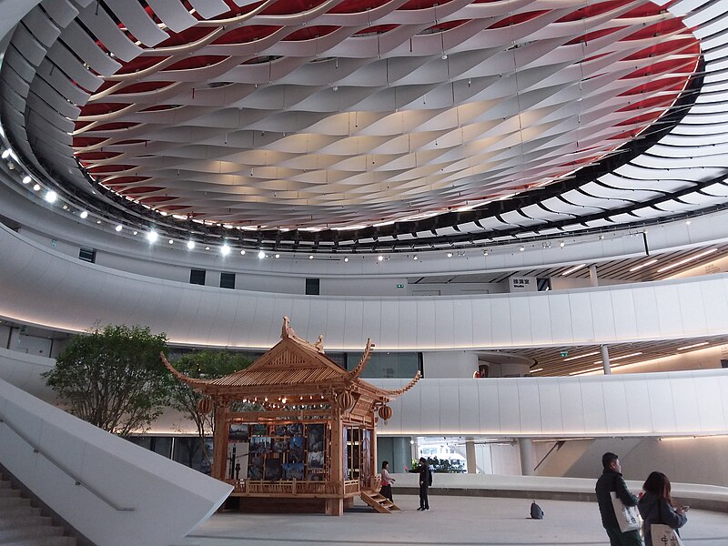 File:HK 香港 西九龍文化區 West Kowloon 戲曲中心 Xiqu Centre 木建築展覽亭 Wooden House Pavilion January 2019 SSG 11.jpg